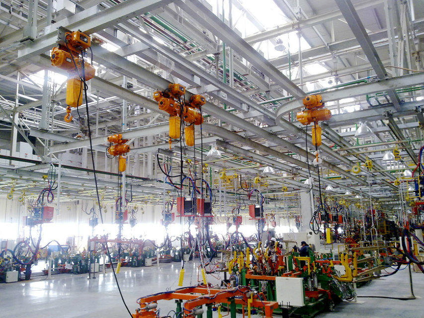 曲線電動環鏈葫蘆